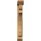Ekena Millwork Olympic Slat Smooth Bracket w/ Offset Brace, Western Red Cedar, 5 1/2"W x 28"D x 40"H BKT0604X28X40OLY06SWR - alternate 3